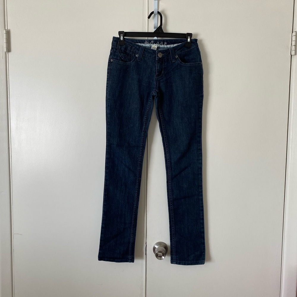 Mudd Blue Straight Leg Jeans Classic Denim, Gently Used